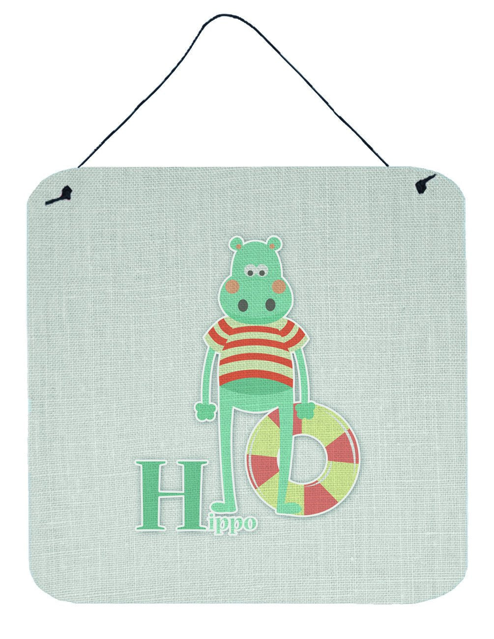 Alphabet H for Hippopotamus Wall or Door Hanging Prints BB5733DS66