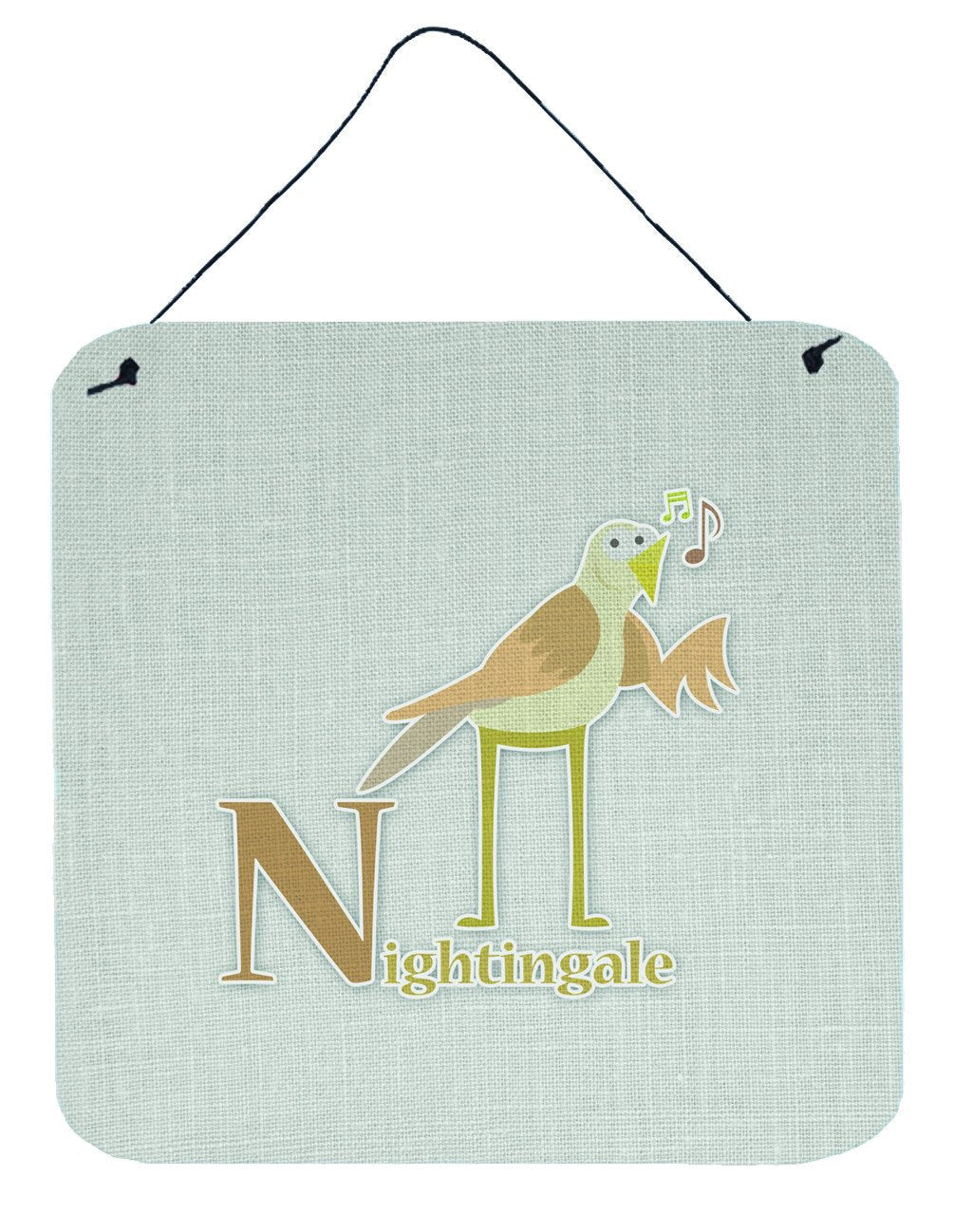 Alphabet N for Nightingale Wall or Door Hanging Prints BB5739DS66