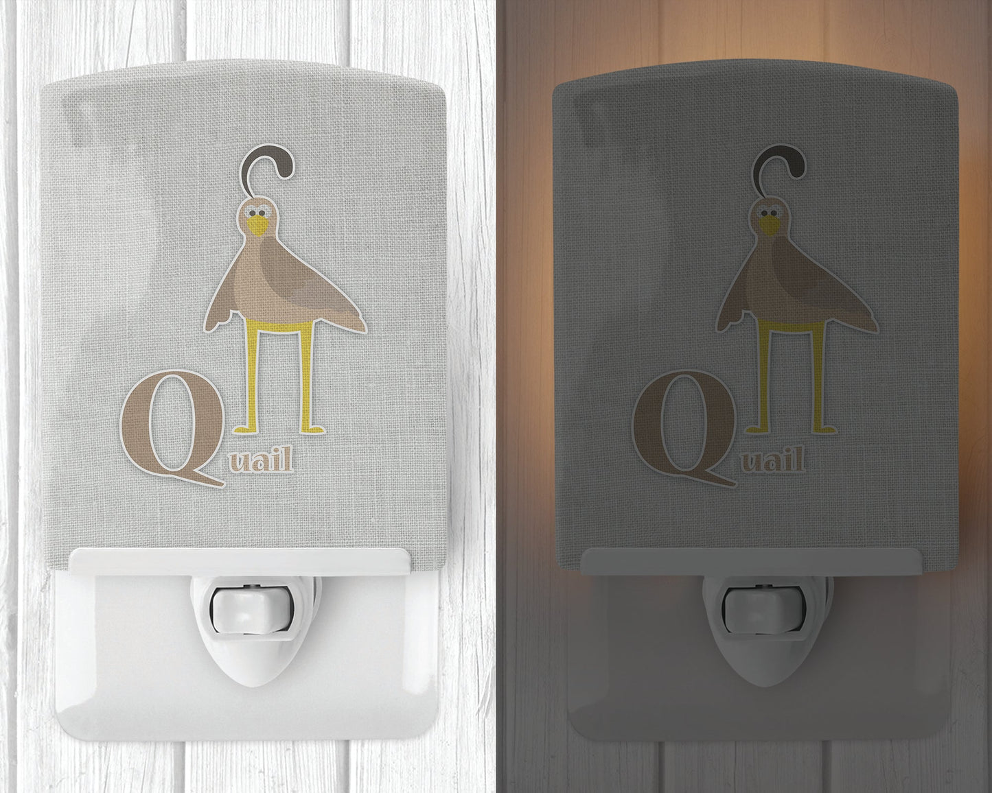 Alphabet Q for Quail Ceramic Night Light BB5742CNL
