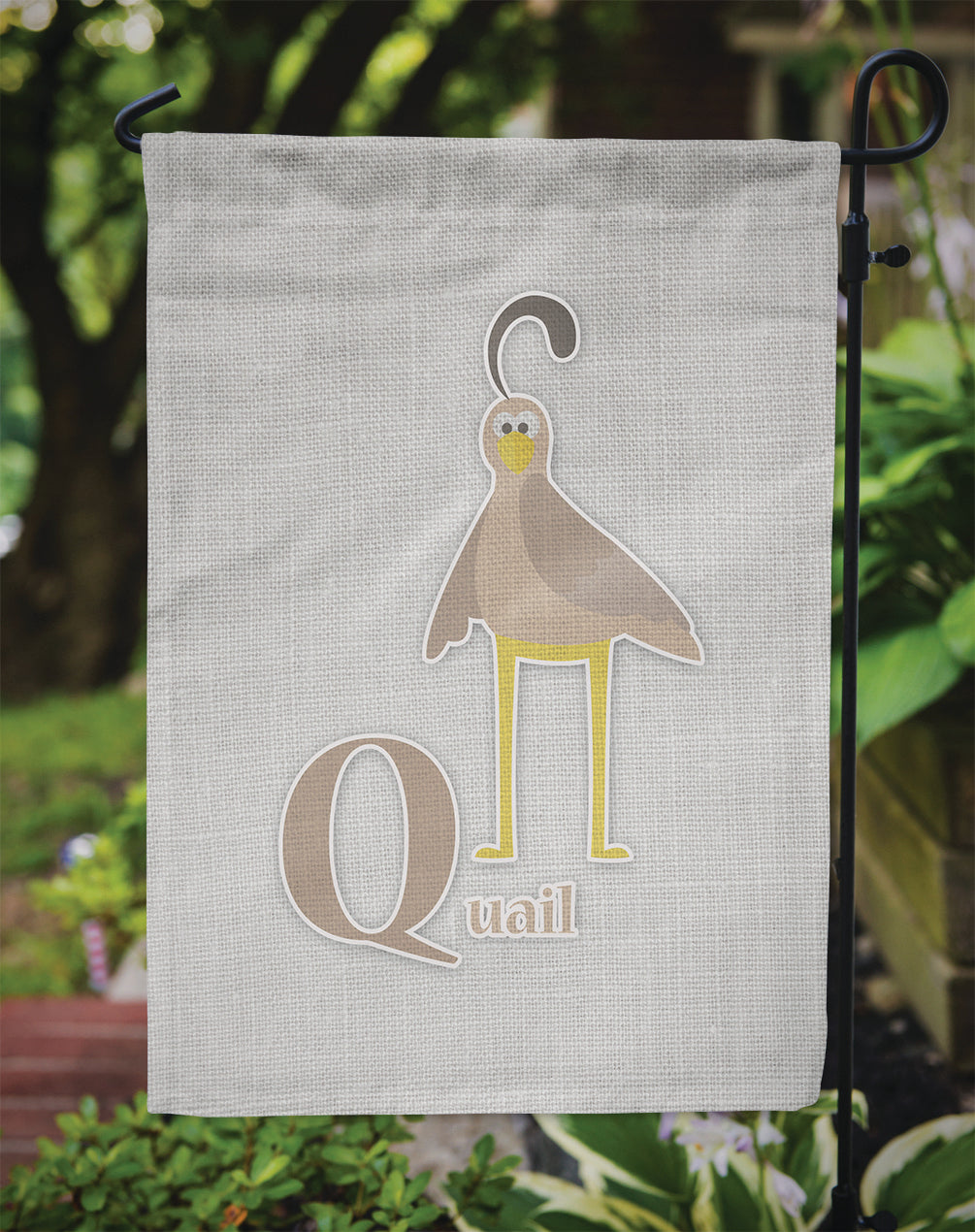 Alphabet Q for Quail Garden Flag - Outdoor Decorative Yard Flag BB5742GF