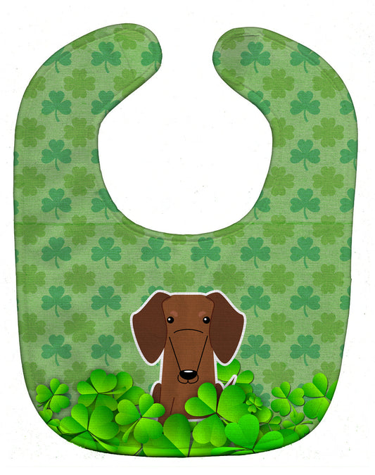 Dachshund Red Brown Shamrocks Baby Bib BB6271BIB