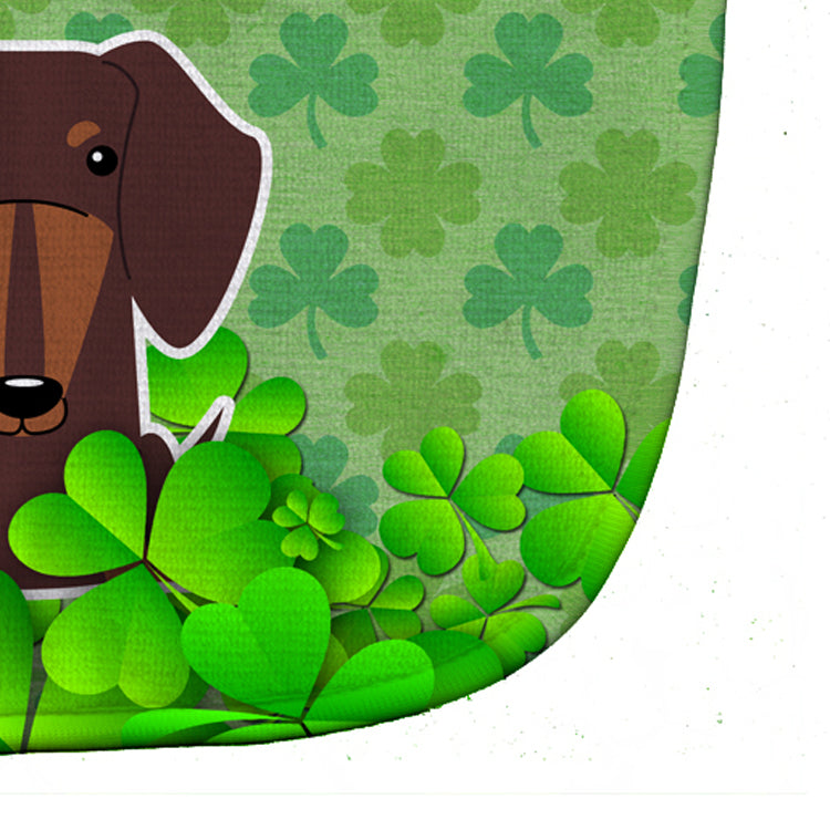 Dachshund Chocolate Shamrocks Baby Bib BB6272BIB