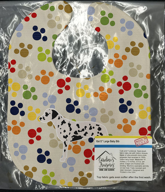 Dalmatian Pawprints Baby Bib BB6288BIB