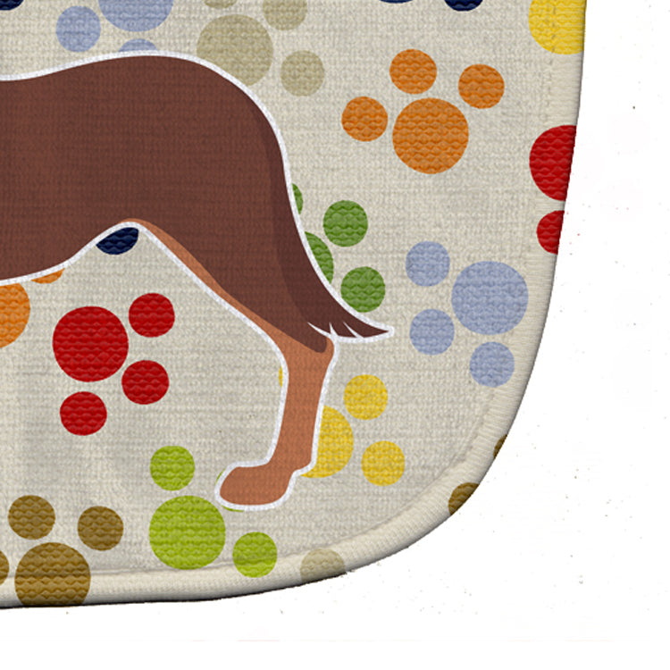 Australian Kelpie Dog Pawprints Baby Bib BB6334BIB