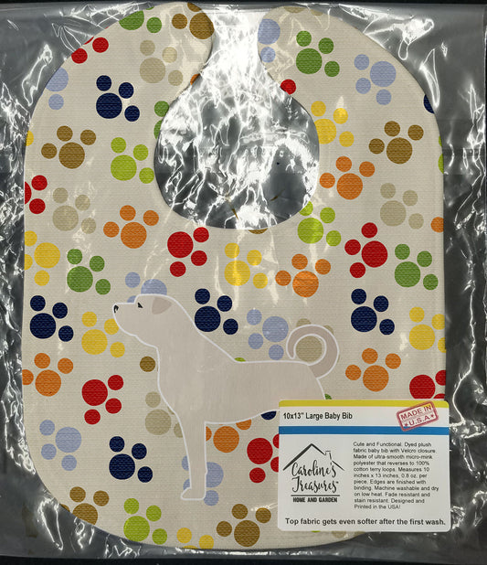 Anatolian Shepherd Pawprints Baby Bib BB6382BIB