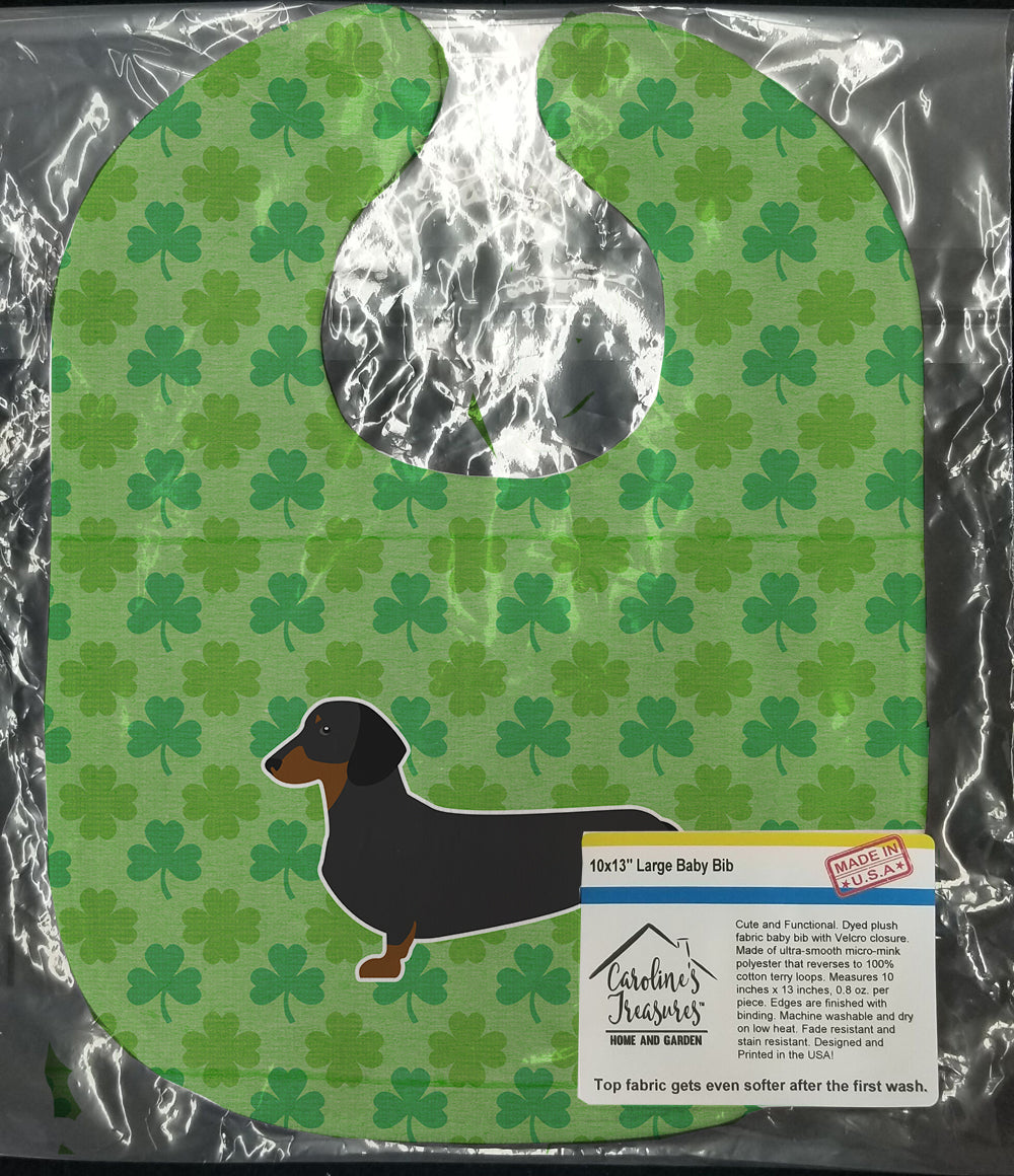 Dachshund Shamrocks  Baby Bib BB6387BIB