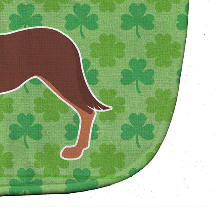 Australian Kelpie Dog Shamrocks Baby Bib BB6434BIB