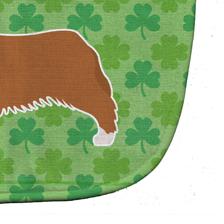 Australian Shepherd Dog Shamrocks Baby Bib BB6438BIB