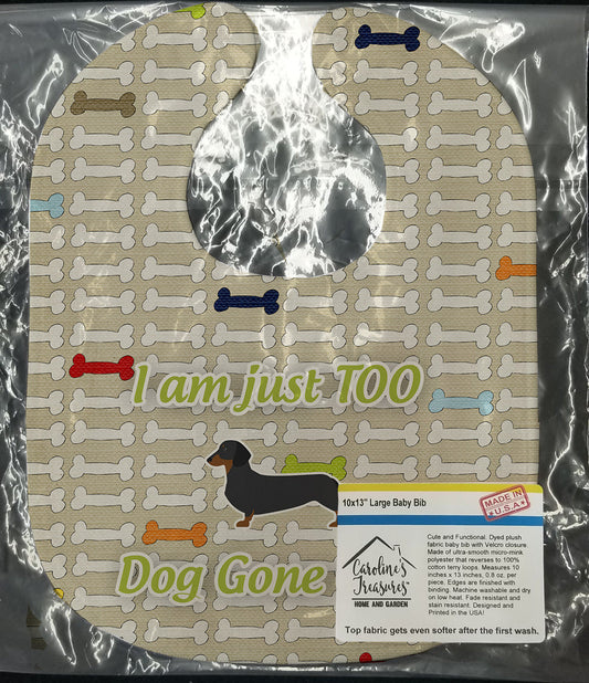 Dachshund Dog Gone Cute Baby Bib BB6487BIB