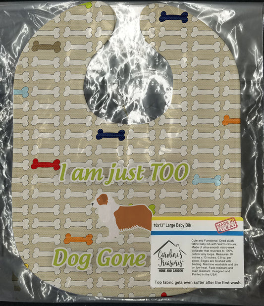 Australian Shepherd Dog Dog Gone Cute Baby Bib BB6538BIB