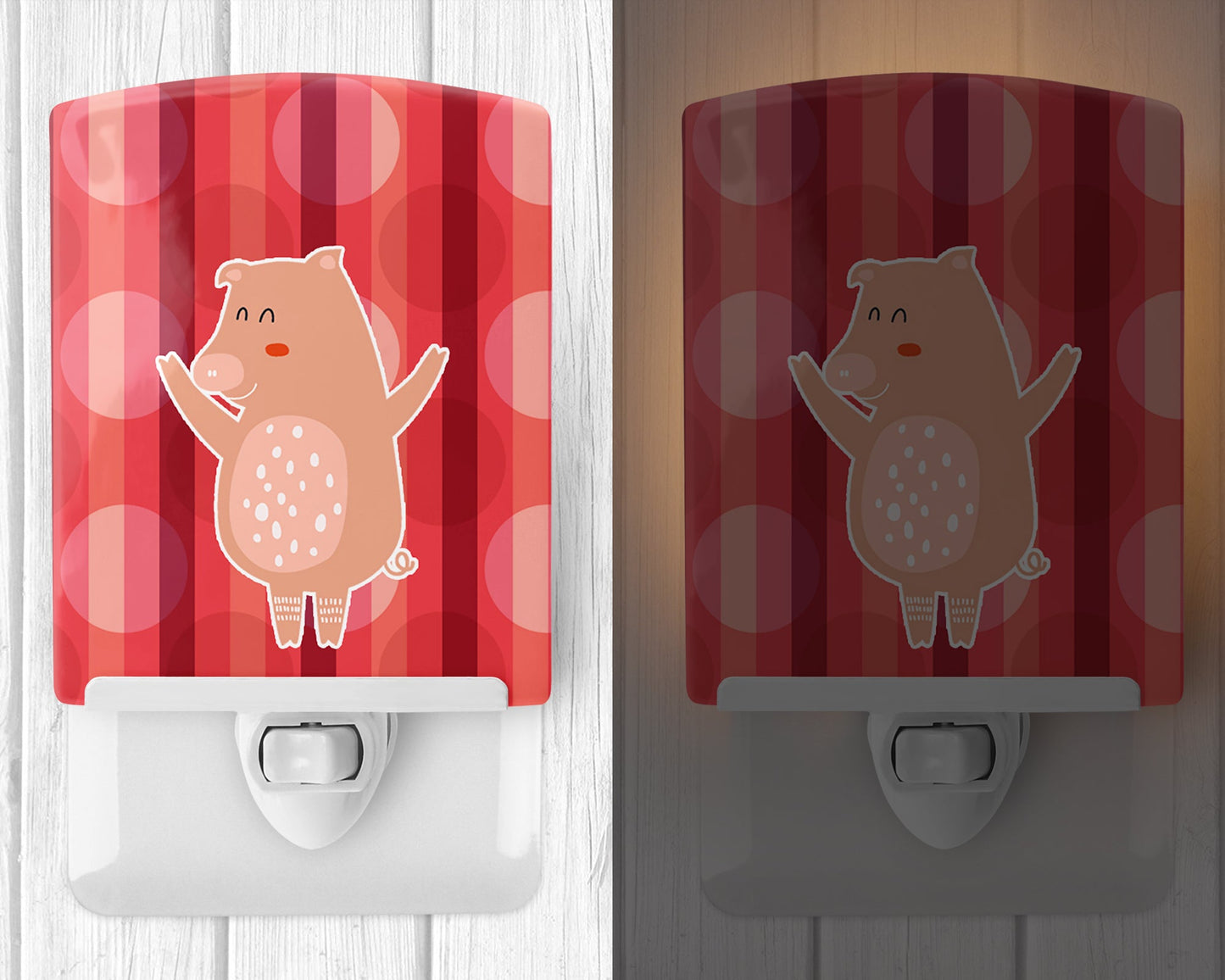 Dancing Pig Ceramic Night Light BB6742CNL