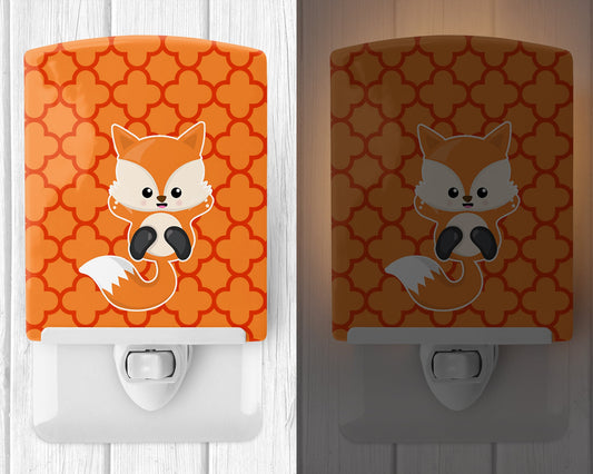 Baby Fox Quatrafoil Ceramic Night Light BB7085CNL