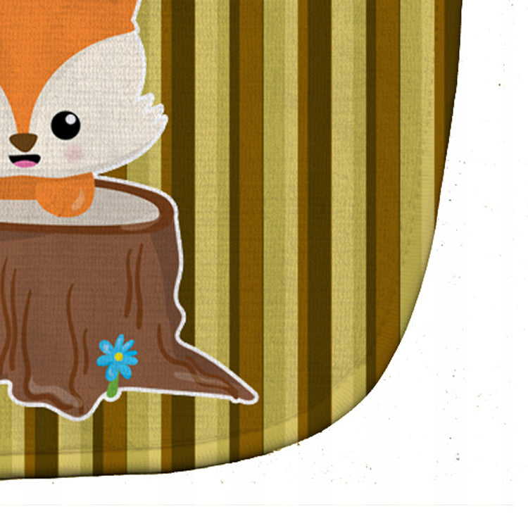 Baby Fox Tree Stripes Baby Bib BB7088BIB