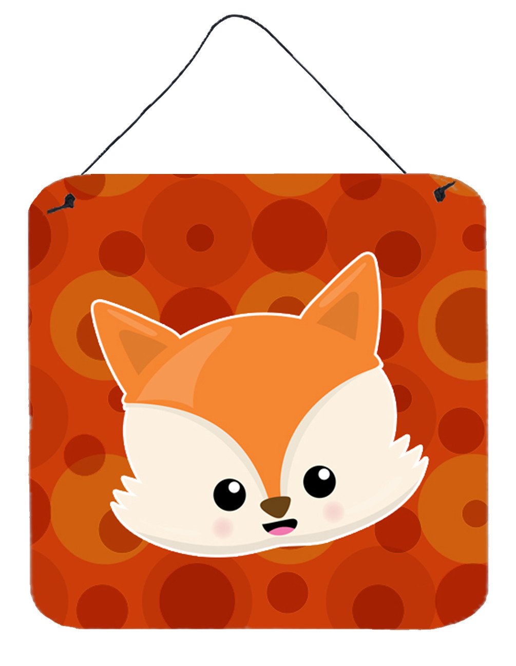 Baby Fox Face Polkadots Wall or Door Hanging Prints BB7089DS66