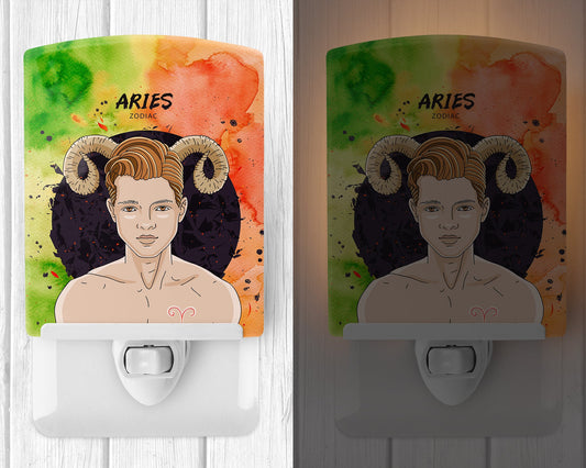 Aries Zodiac Sign Ceramic Night Light BB7317CNL