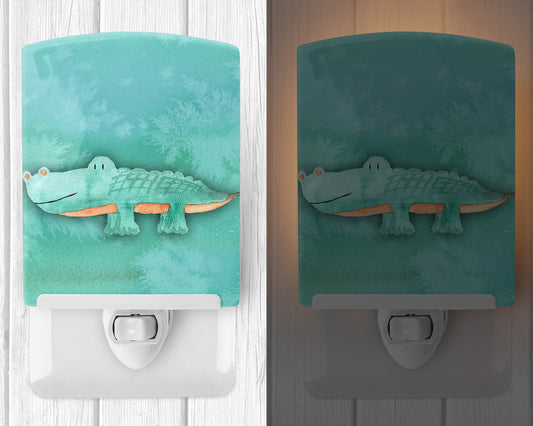 Alligator Watercolor Ceramic Night Light BB7385CNL