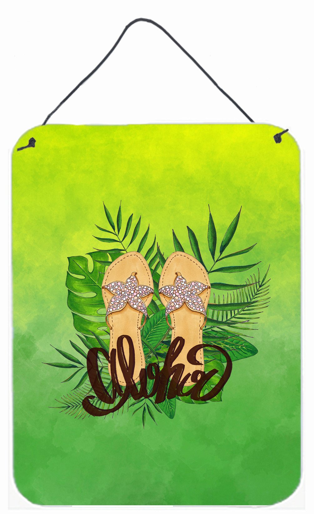 Aloha Flip Flops Wall or Door Hanging Prints BB7449DS1216