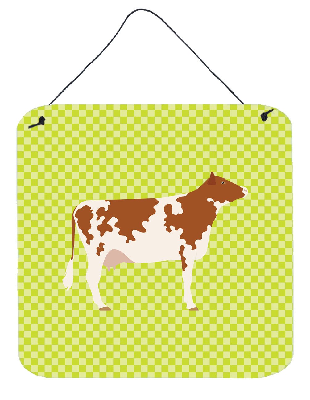 Ayrshire Cow Green Wall or Door Hanging Prints BB7653DS66