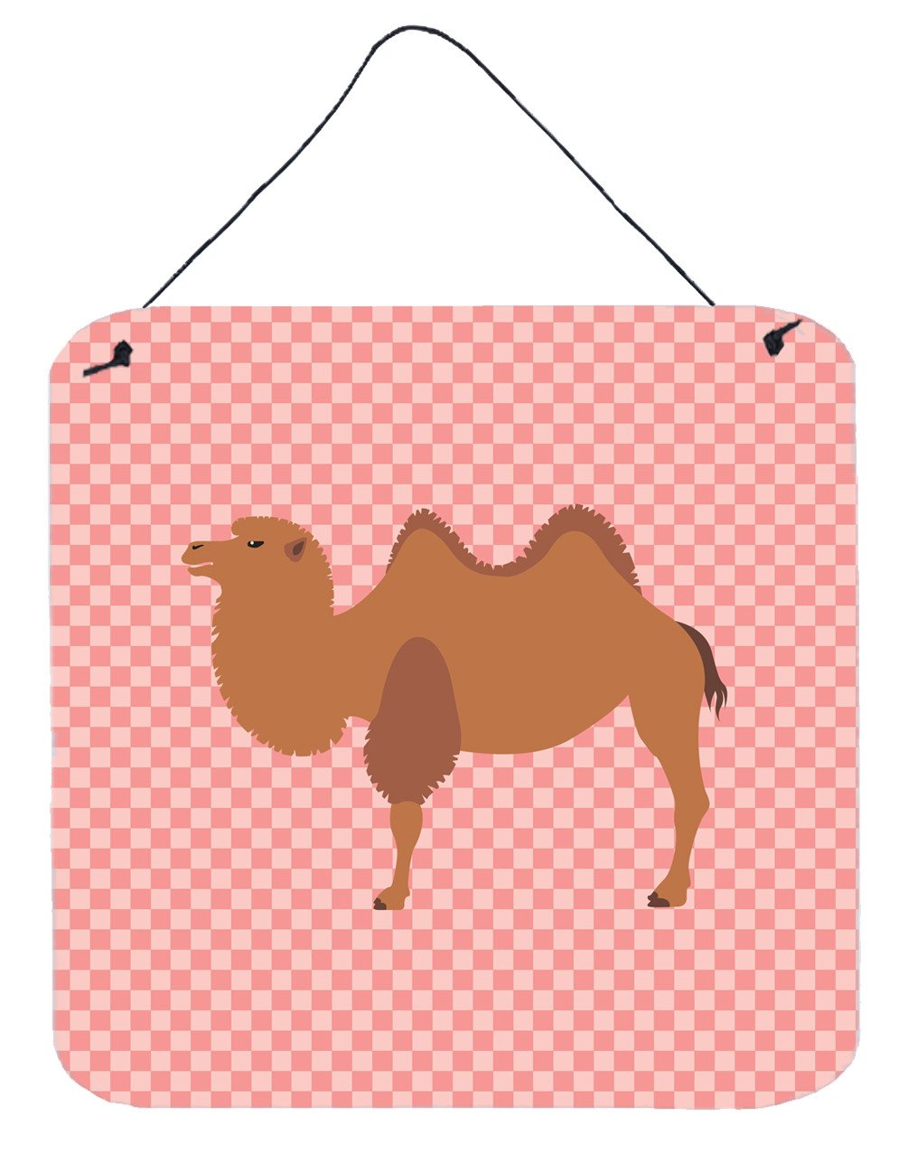 Bactrian Camel Pink Check Wall or Door Hanging Prints BB7818DS66