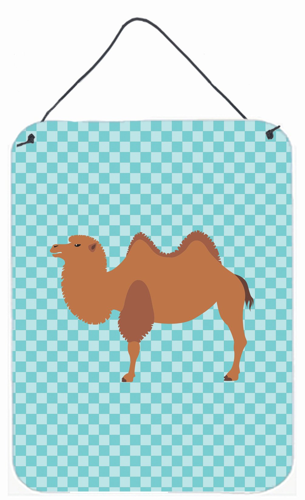 Bactrian Camel Blue Check Wall or Door Hanging Prints BB7992DS1216