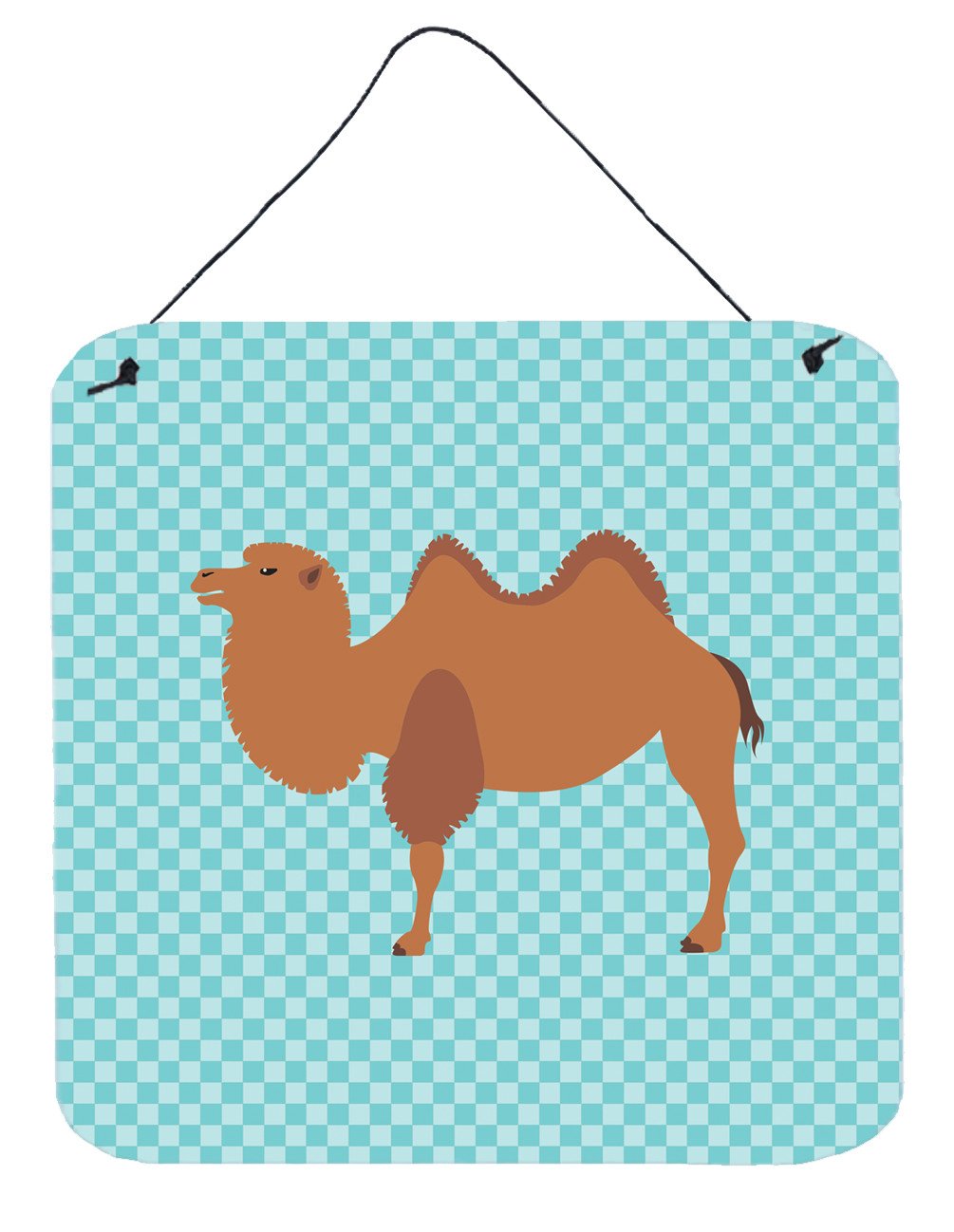 Bactrian Camel Blue Check Wall or Door Hanging Prints BB7992DS66