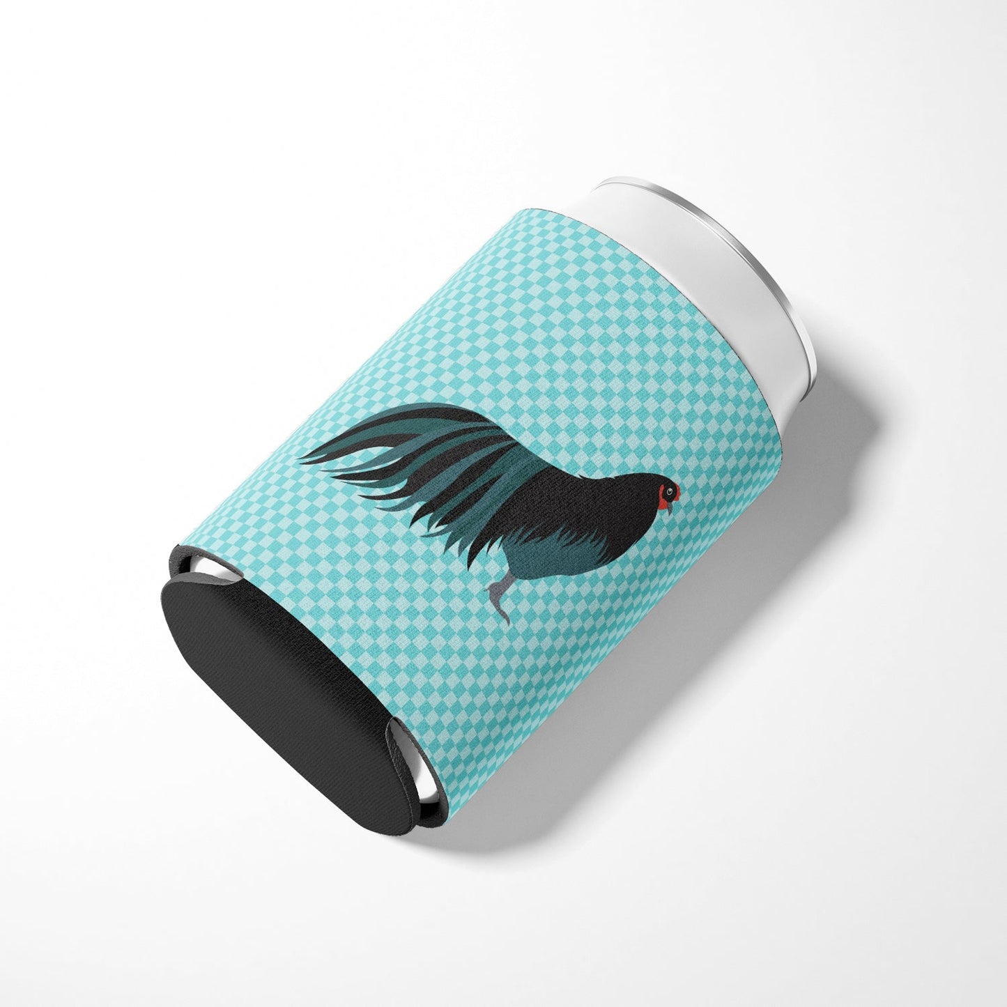 Sumatra Chicken Blue Check Can or Bottle Hugger BB8007CC