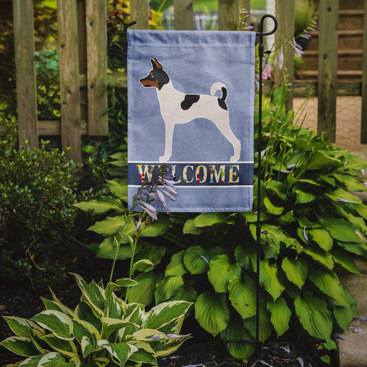 American Toy Fox Terrier Welcome Garden Flag - Outdoor Decorative Yard Flag BB8306GF