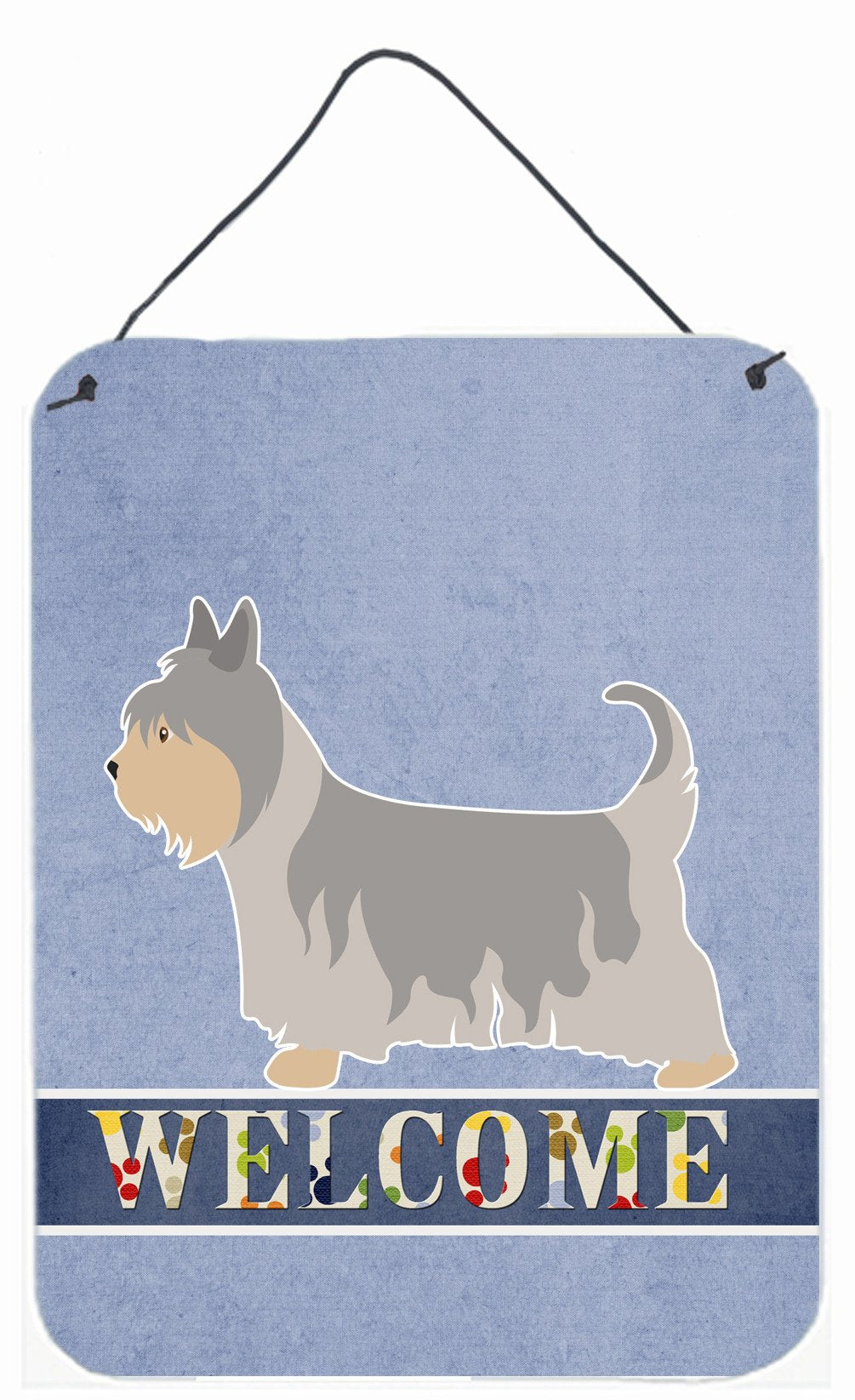 Australian Silky Terrier Welcome Wall or Door Hanging Prints BB8307DS1216