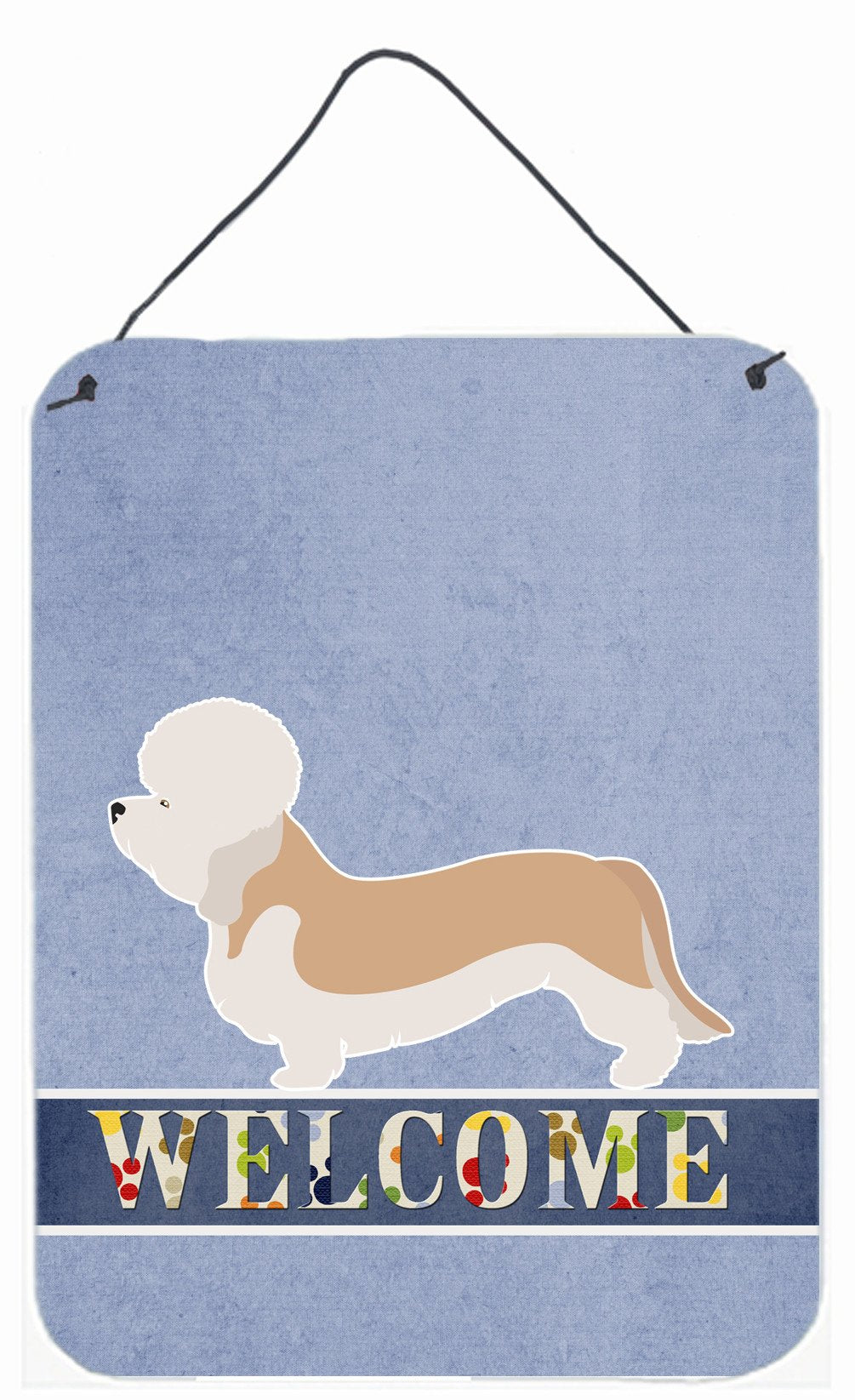 Dandie Dinmont Terrier Welcome Wall or Door Hanging Prints BB8312DS1216