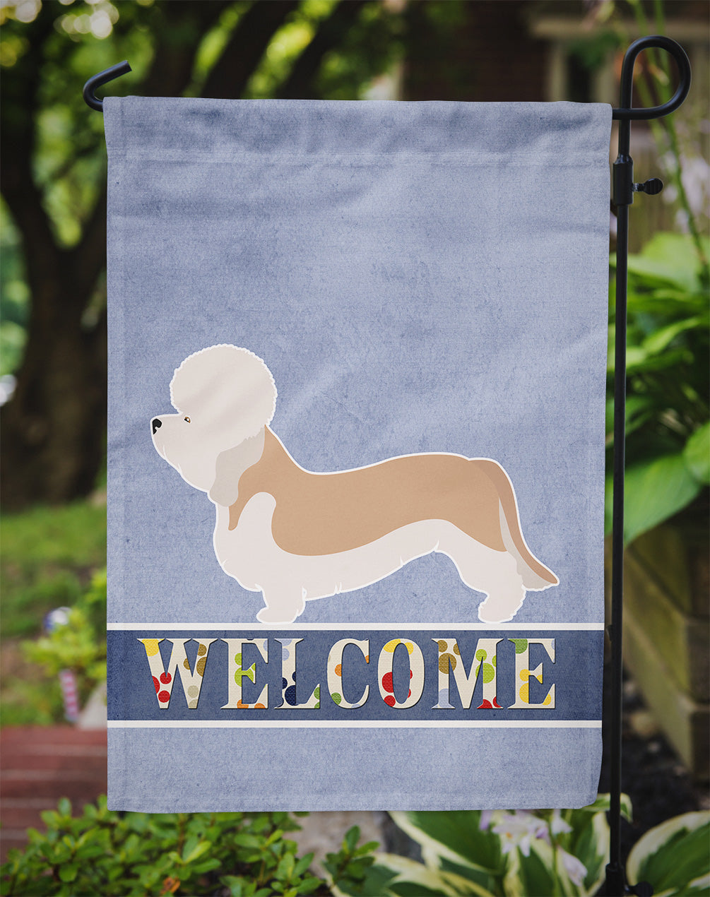 Dandie Dinmont Terrier Welcome Garden Flag - Outdoor Decorative Yard Flag BB8312GF