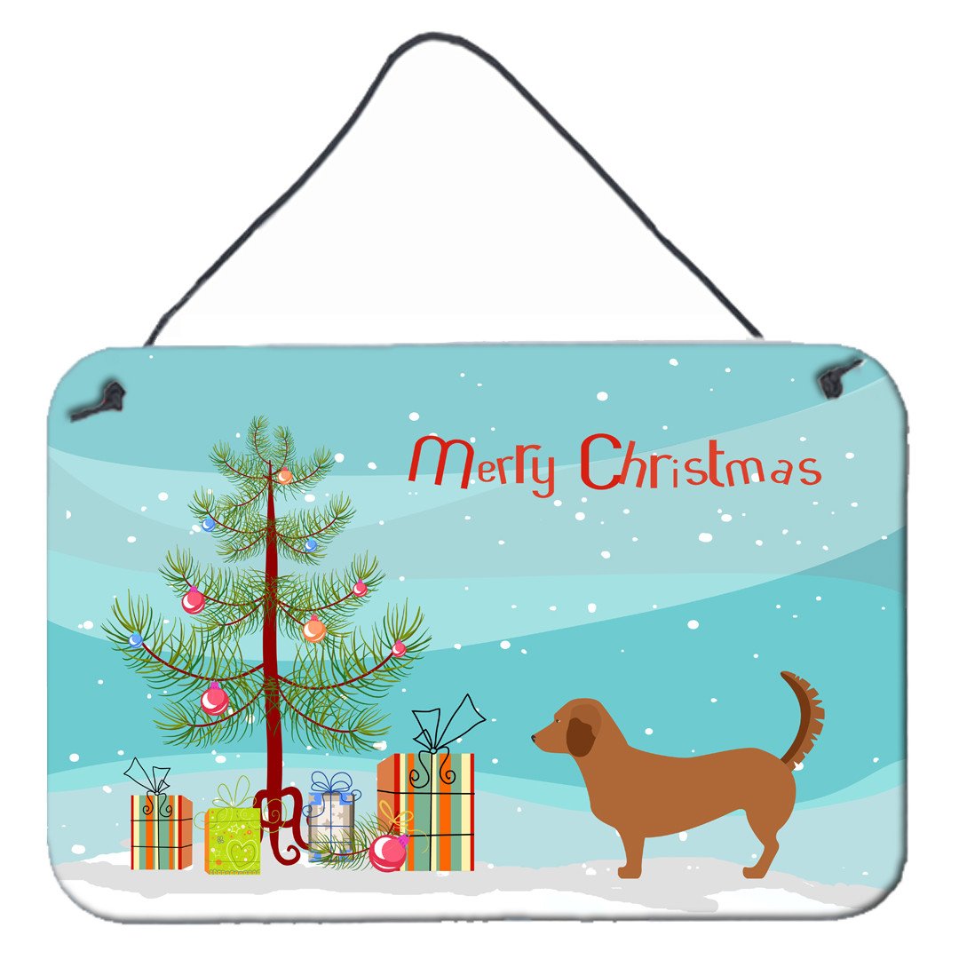 Alpine Dachsbrake Christmas Wall or Door Hanging Prints BB8432DS812