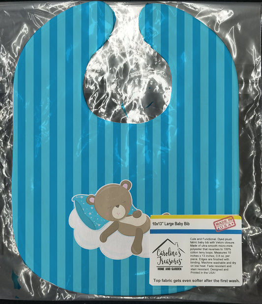 Baby Boy Bear on Cloud Baby Bib BB8620BIB