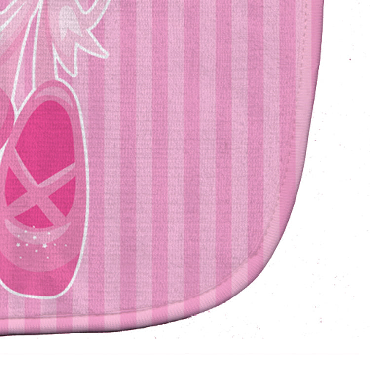 Ballet Shoes on Stripes Baby Bib BB8624BIB