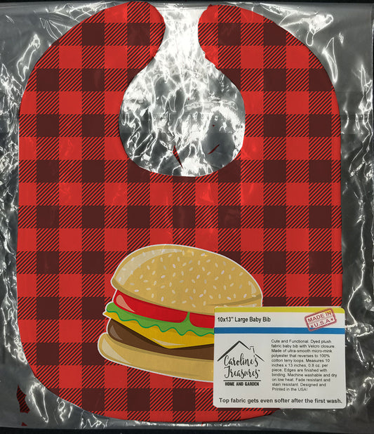 Backyard BBQ Hamburger Baby Bib BB8629BIB