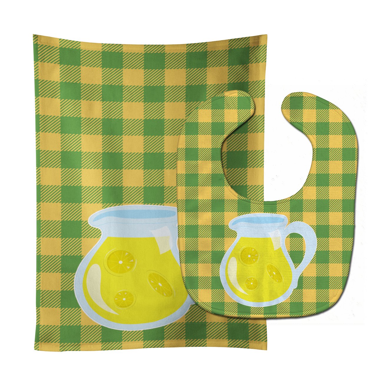 Backyard BBQ Lemonade #2 Baby Bib & Burp Cloth BB8631STBU