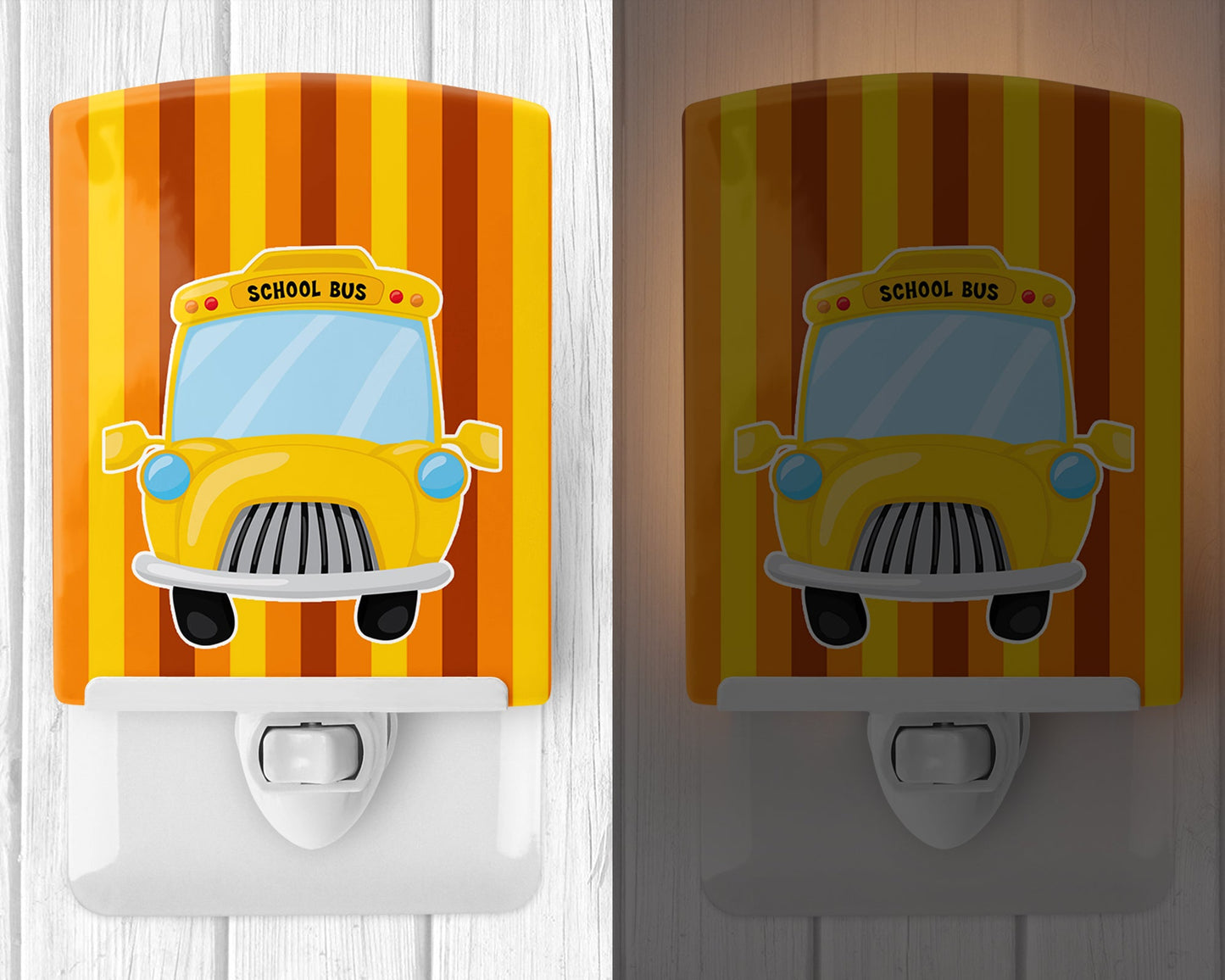 Back to School Bus Ceramic Night Light BB8868CNL