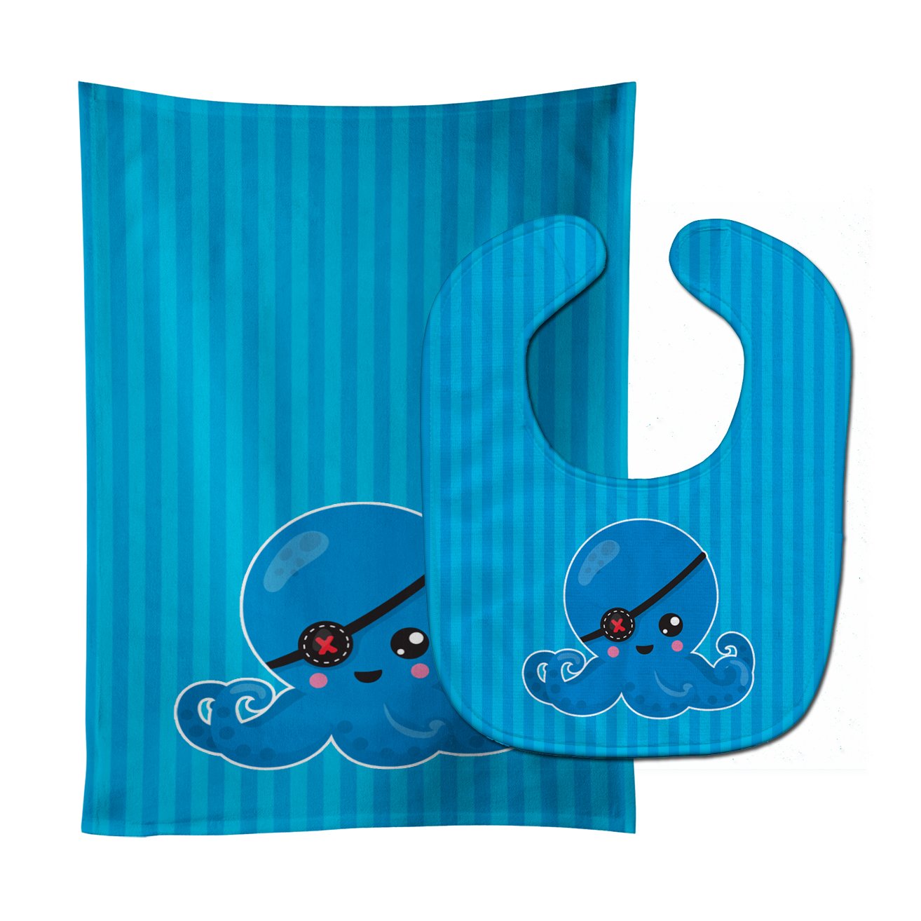 Dinosaur Blue Baby Bib & Burp Cloth BB8919STBU