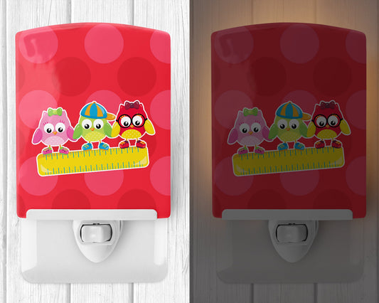 Back to School Birds Ceramic Night Light BB9030CNL