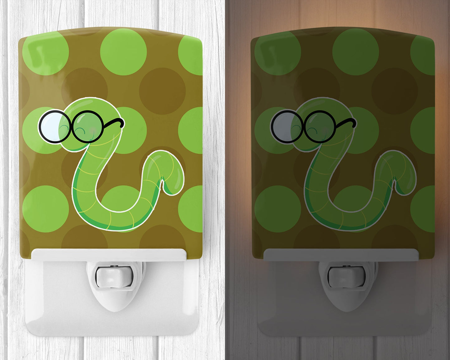Back to School Worm Ceramic Night Light BB9031CNL
