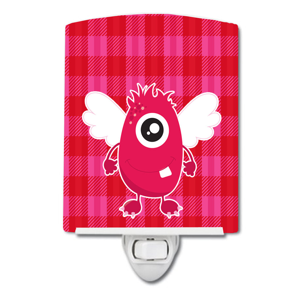 Monster Angel on Plaid #2 Ceramic Night Light BB9120CNL