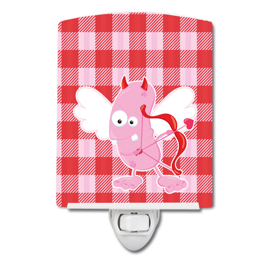 Cupid Monster Angel on Plaid #2 Ceramic Night Light BB9121CNL