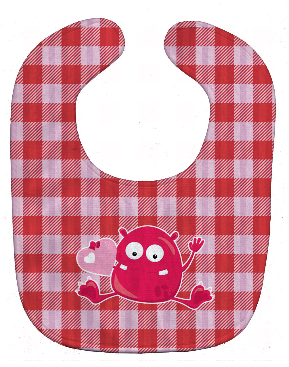 Cupid Monster Angel on Plaid Baby Bib BB9126BIB