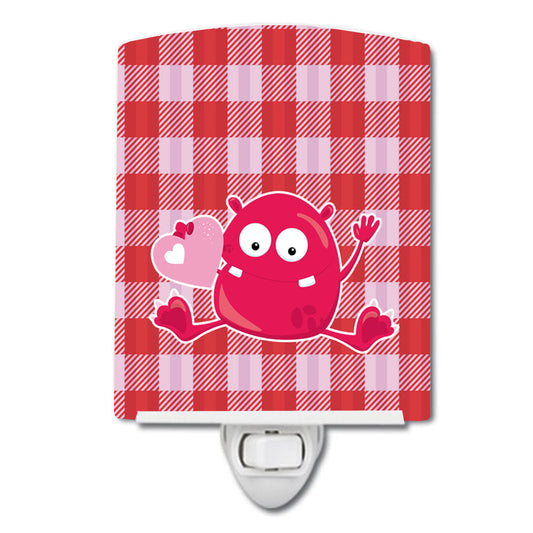 Cupid Monster Angel on Plaid #6 Ceramic Night Light BB9126CNL