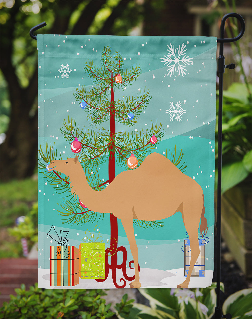 Arabian Camel Dromedary Christmas Garden Flag - Outdoor Decorative Yard Flag BB9184GF