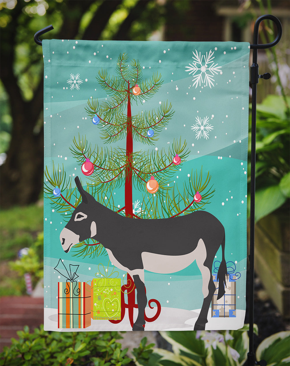 American Mammoth Jack Donkey Christmas Garden Flag - Outdoor Decorative Yard Flag BB9211GF