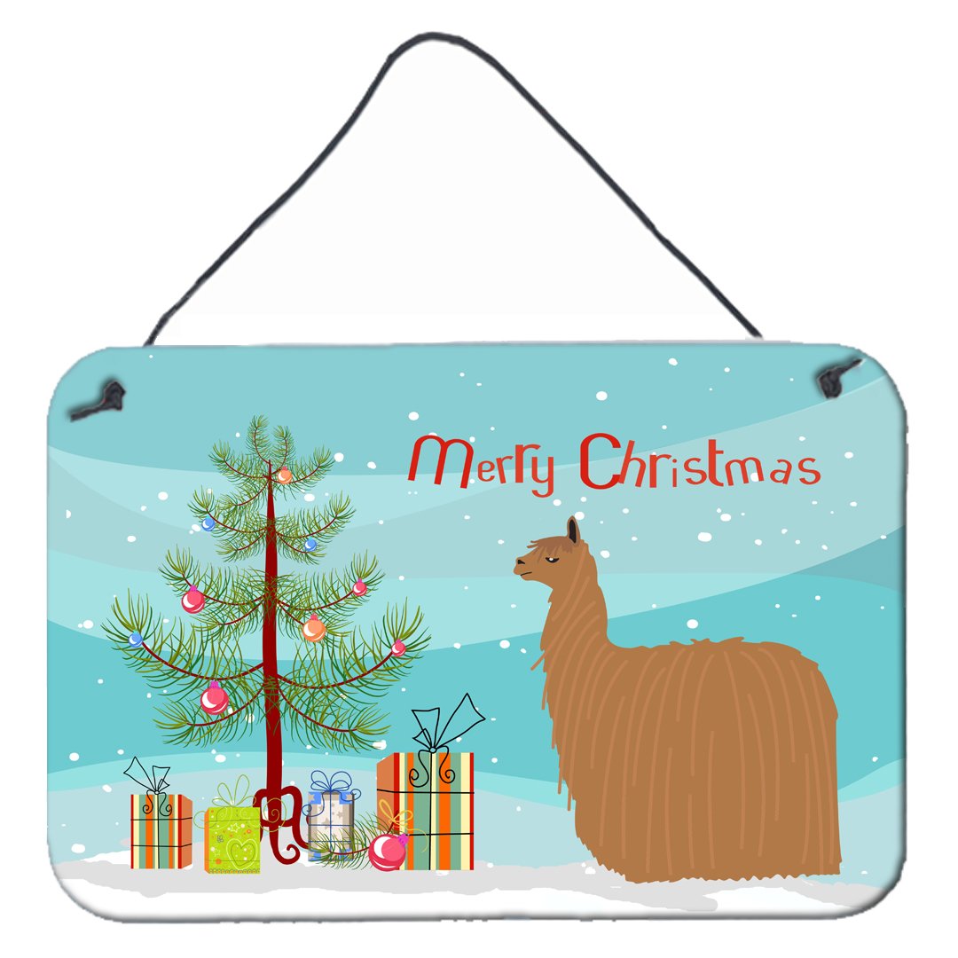 Alpaca Suri Christmas Wall or Door Hanging Prints BB9287DS812
