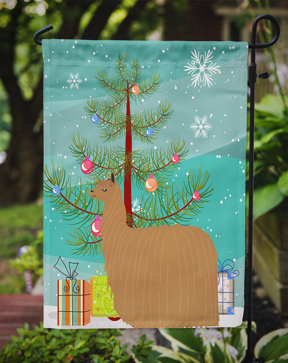 Alpaca Suri Christmas Garden Flag - Outdoor Decorative Yard Flag BB9287GF