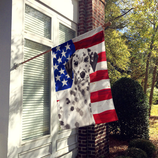 Dalmatian Patriotic Flag Canvas House Size BB9380CHF