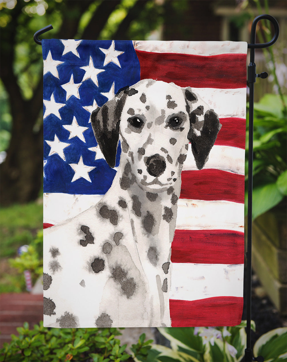 Dalmatian Patriotic Garden Flag - Outdoor Decorative Yard Flag BB9380GF