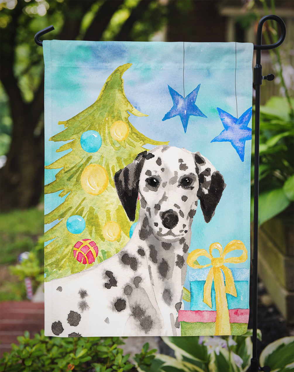 Dalmatian Christmas Garden Flag - Outdoor Decorative Yard Flag BB9415GF